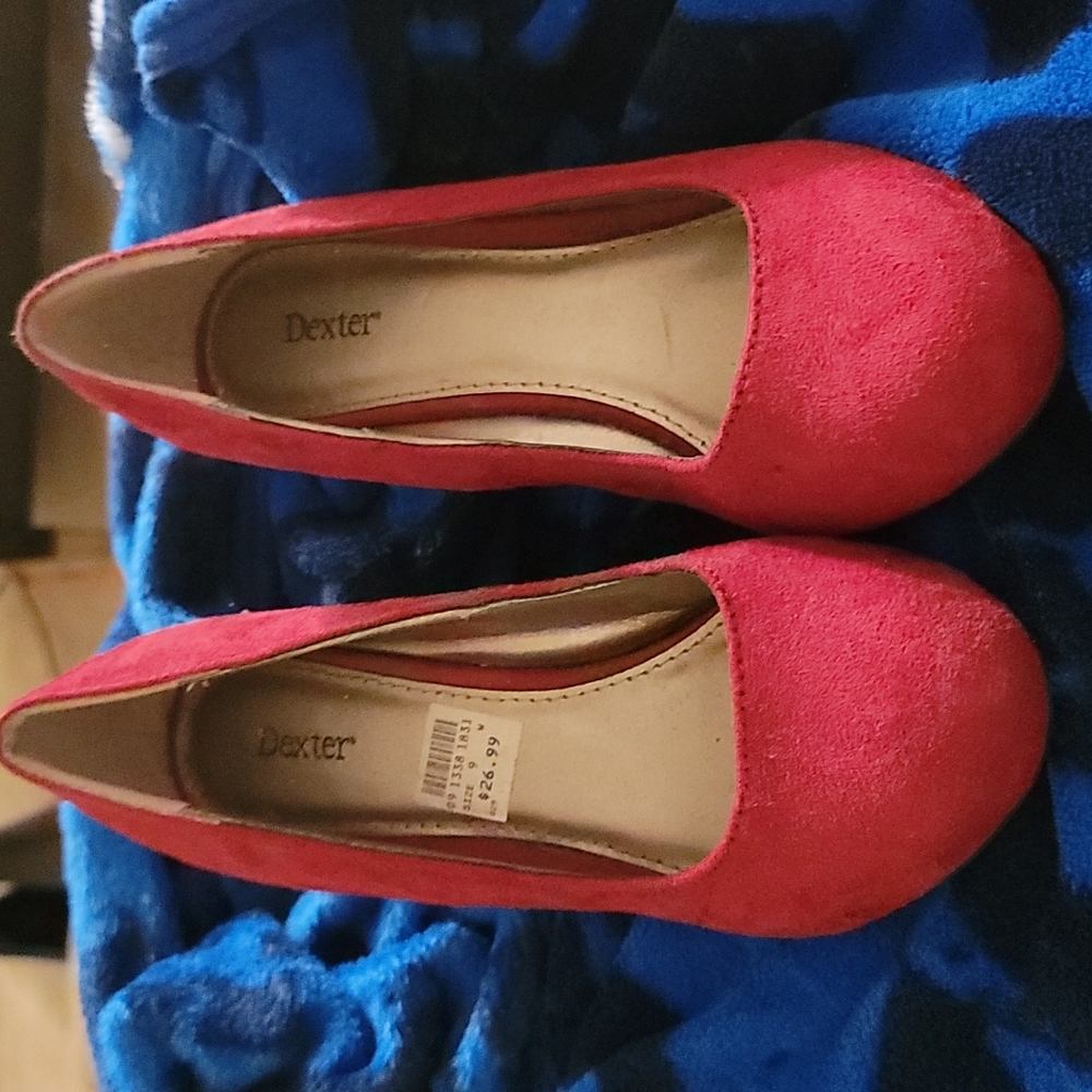 Red wedges size 9 wide